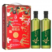 艾贝拉 橄榄油礼盒食用油 西班牙进口特级初榨橄榄油 年货礼盒礼品 橙色礼盒500ml*2
