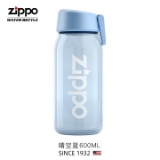 ZIPPO 运动水杯男女学生儿童便携防摔塑料杯子健身水瓶小容量水壶