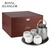 皇家雪兰莪 五福茶具套装（国产茶杯、木盒） #0150000MH (茶壶、4个茶杯)